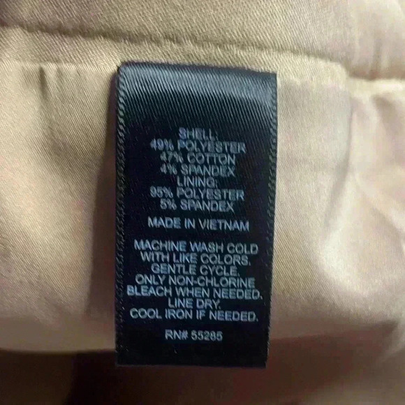 EXPRESS women’s Camel mini skirt w/ pockets back zipper fully lined preloved - Picture 5 of 8